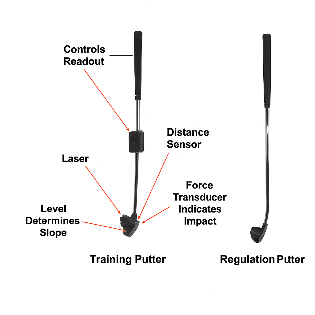 SURE Putt Training vs Regulation Putter